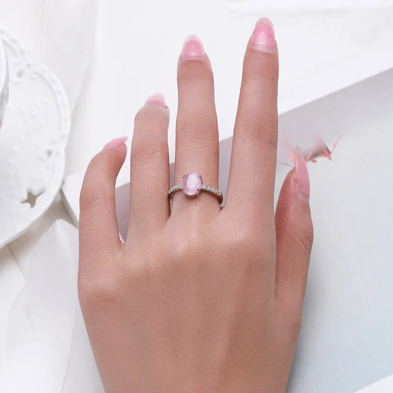 The Delicate Charm of Pink Opal Rings