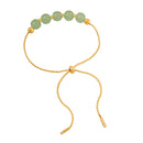 Beautiful Stainless Steel Adjustable Jade Bracelet for Women