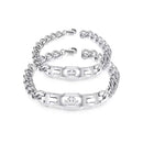 Hollow Crown Stainless Steel Couple Bracelet for Gift