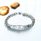 Hollow crown stainless steel couple bracelet