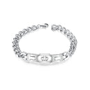 Hollow Crown Stainless Steel Couple Bracelet for Gift