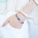 Hollow Crown Stainless Steel Couple Bracelet for Gift