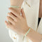 Beautiful Stainless Steel Adjustable Jade Bracelet for Women