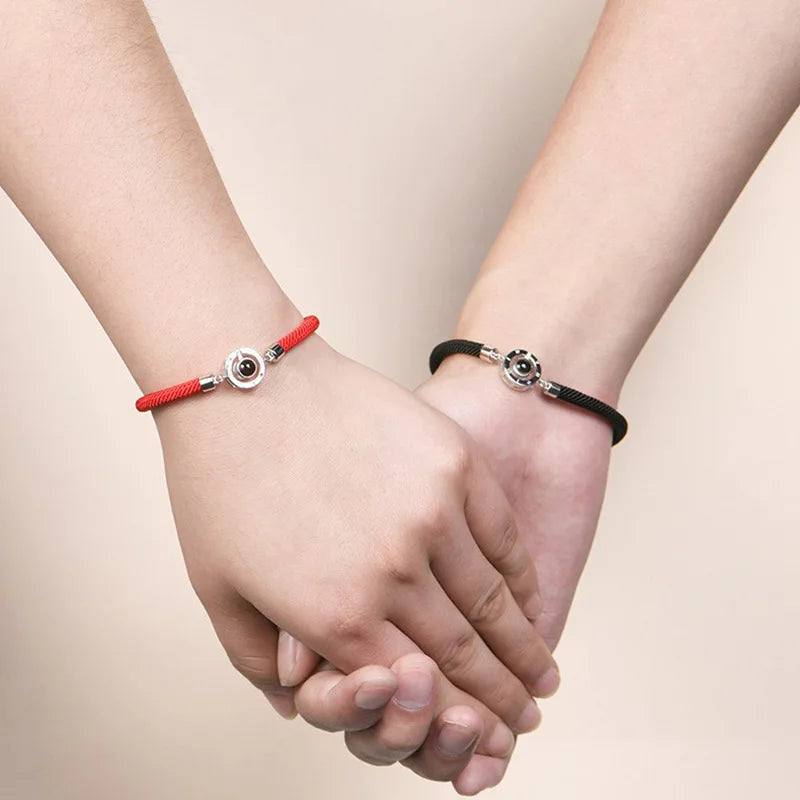 New Couple Bracelet in  Red and Black