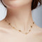 18K Gold Plated Clover Necklace for Women