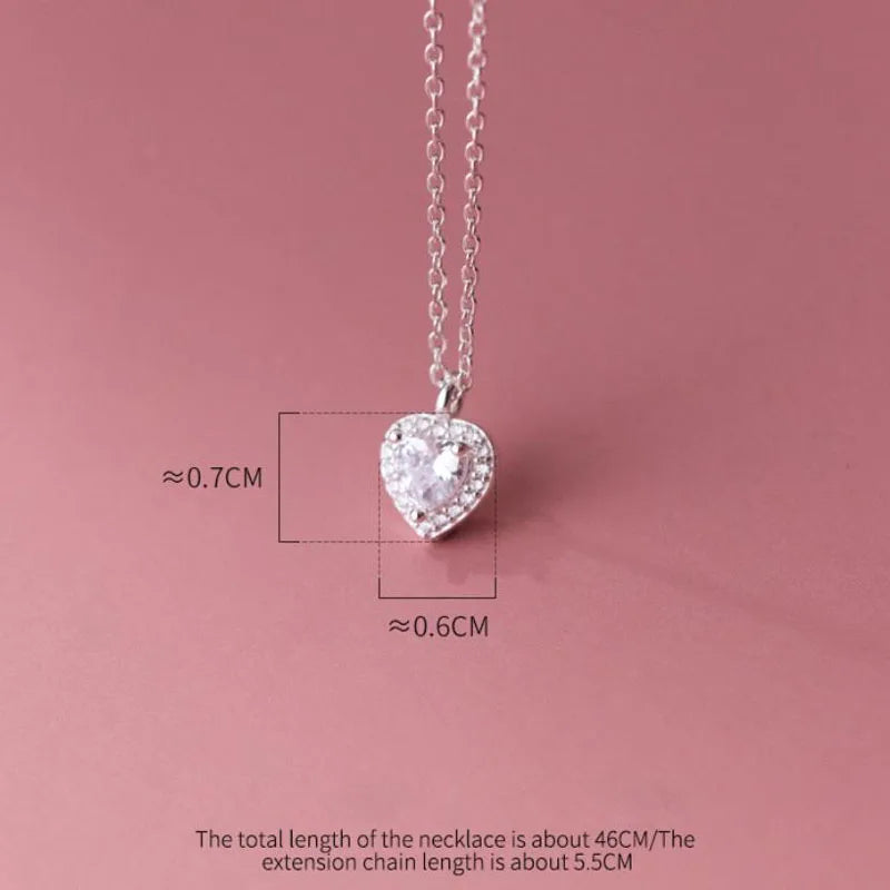 Heart Pendant Necklace for Women