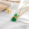 Jade Pendant Charm Gourd Blessed Amulet Necklace