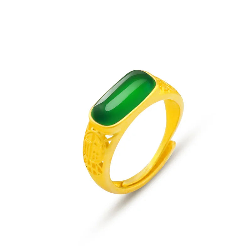 Green Emerald Ring for Women