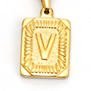 18K Gold Plated Letter Necklaces For Women