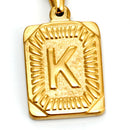 18K Gold Plated Letter Necklaces For Women