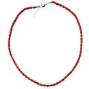 Tinny Beaded Red Coral Chocker Necklace