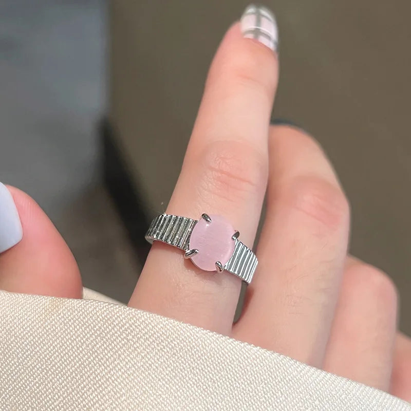 Pink Opal Ring for Women