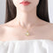 Alluring 18K Gold-Plated Jade Pendant Necklace