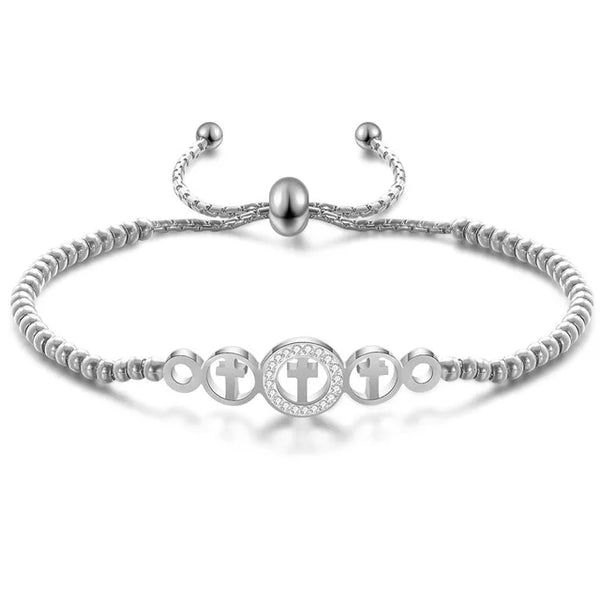 Stainless Steel Crystal Bracelet