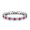 Colorful Cubic Zirconia Eternity Ring