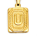 18K Gold Plated Letter Necklaces For Women