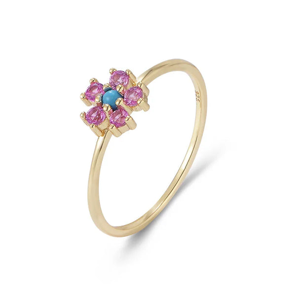 Flower Shaped Fidget Ring for Women