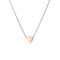 14K Gold Heart Charm Choker Necklace