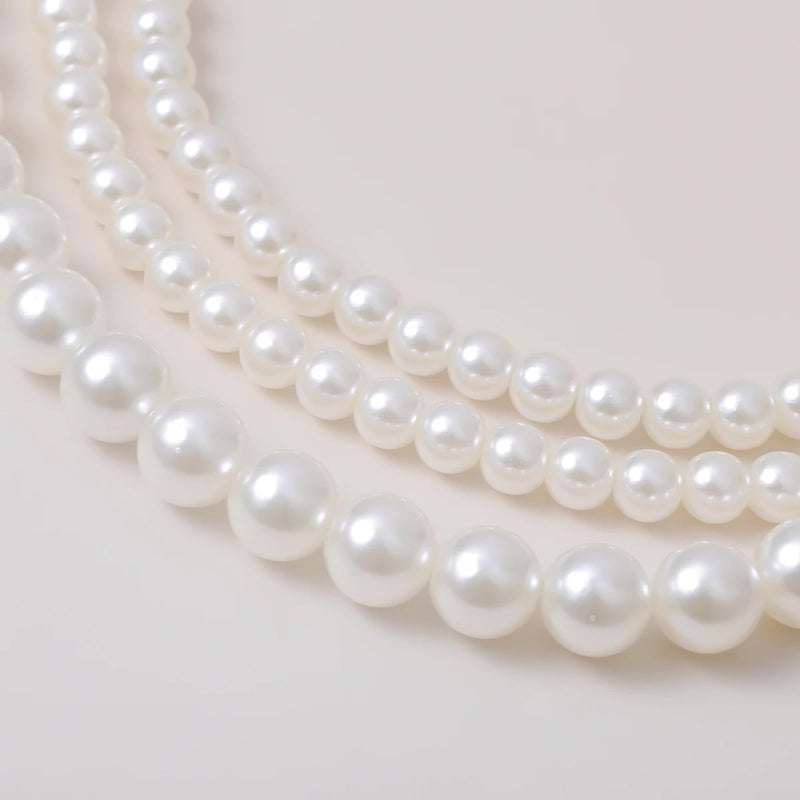 Pearl Multi Layered Beaded Necklace