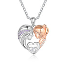 Mother and Daughter Heart Shaped Best Friend Necklace