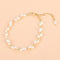 Gold Hole Beaded Freshwater Pearls Necklace