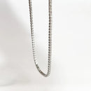 Tennis Silver Choker Necklace