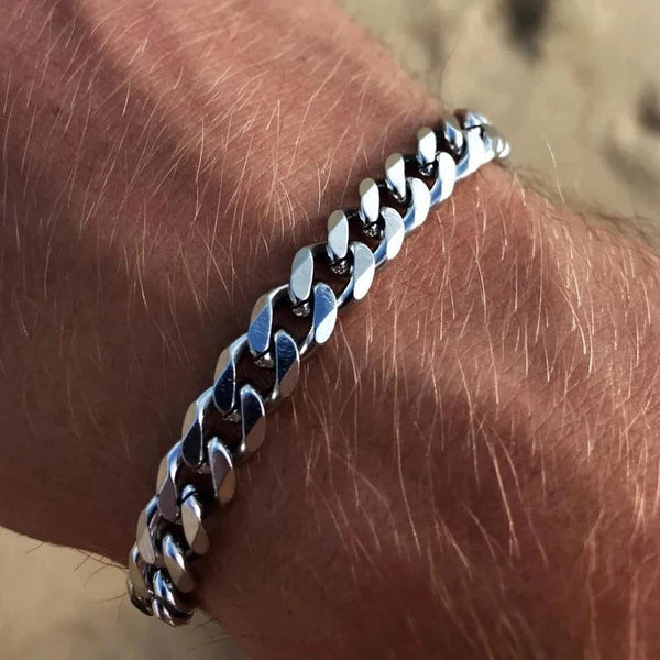 Stainless Steel Curb Chain Bracelet