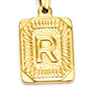 18K Gold Plated Letter Necklaces For Women