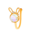 Moonlight Stone Gold Nose Ring for Women