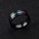 Stainless Steel Black Rings For Men