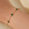 Emerald Heart Stone Bracelet