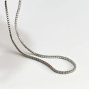 Tennis Silver Choker Necklace