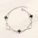 Sterling Silver Four-leaf Clover Bracelet