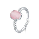  Pink Opal Eternity Ring for Women