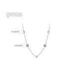 Y Shape Pearl Crystal Ball Necklace