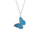 Simple Design Blue Butterfly Necklace