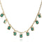 Emerald Colorful Zircon Stone Choker Necklace