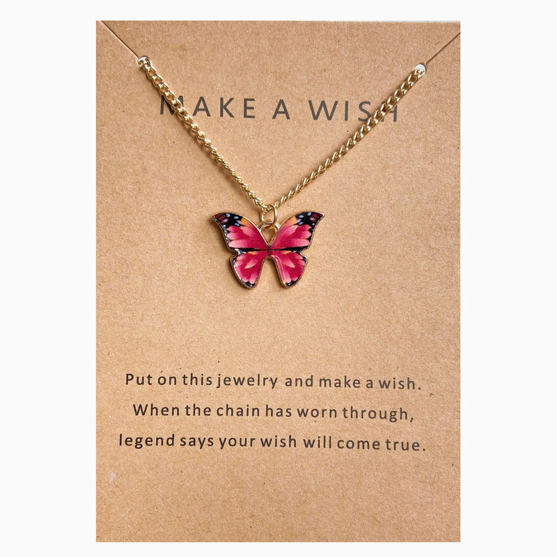 Trendy Butterfly Charm Gold & Silver Necklace