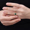 Square Shape Emerald Ring for Women