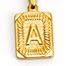 18K Gold Plated Letter Necklaces For Women