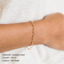 Golden Colour Link Chain Bracelet