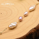  White Pearl Long Pendant Necklace For Women 