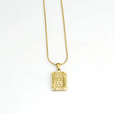 18K Gold Plated Letter Necklaces For Women