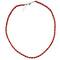 Tinny Beaded Red Coral Chocker Necklace